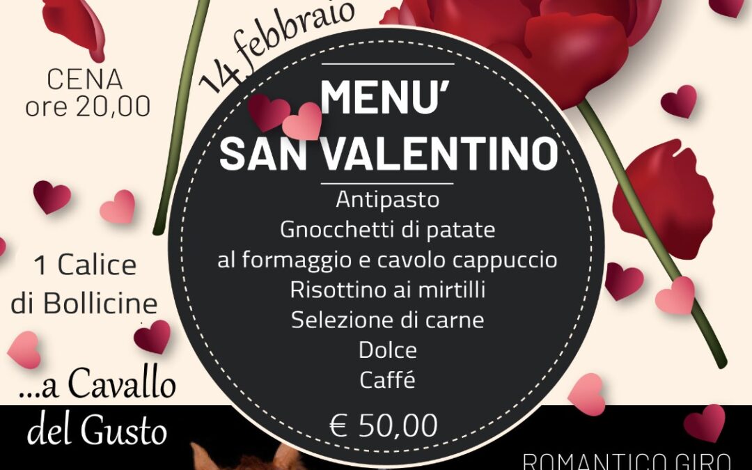 Menù San Valentino – 14 Febbraio 2025